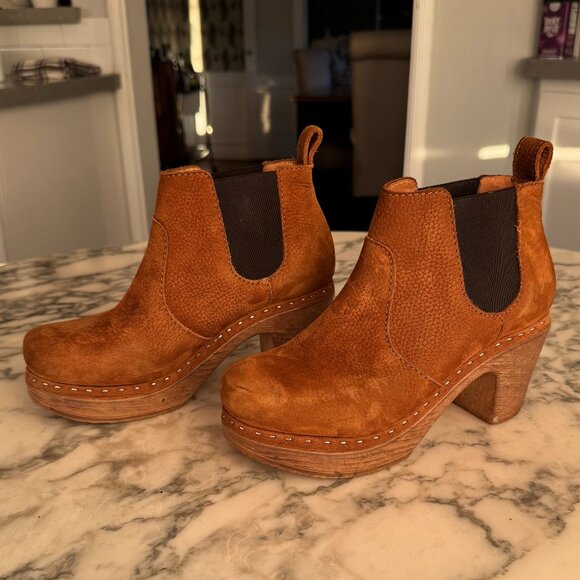 Calou Doris Clogs in Cognac - Picture 2 of 6